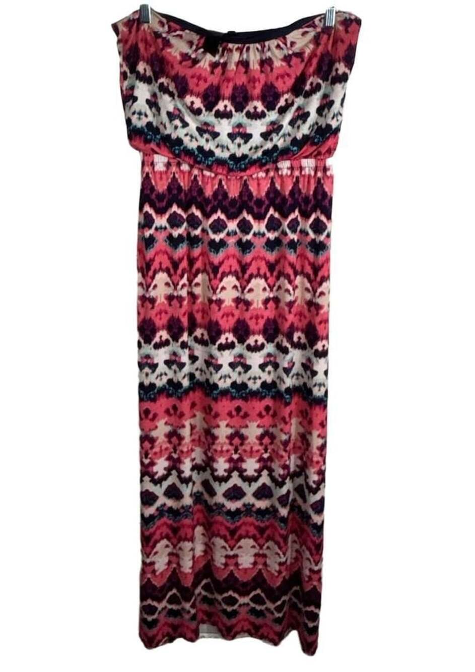 Three Hearts Strapless Maxi Dress Multi Boho